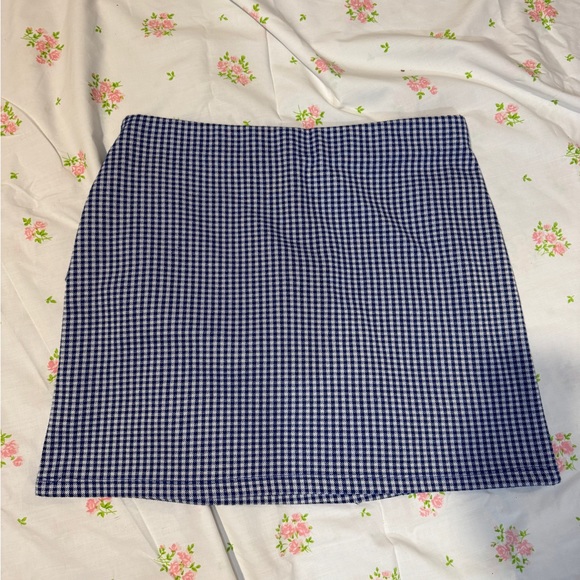 Gingham Top Shop Mini Skirt - Picture 4 of 9
